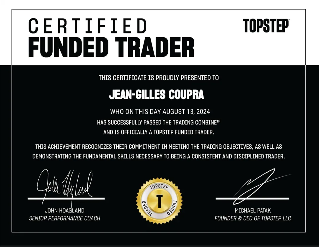 Payout propfirm membre JARVIS
